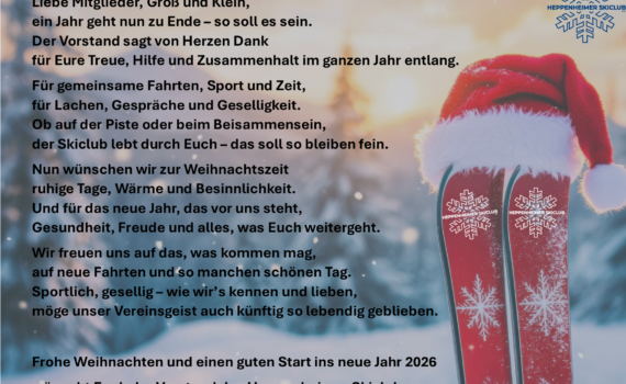Weihnachtsgrüße des Vorstands